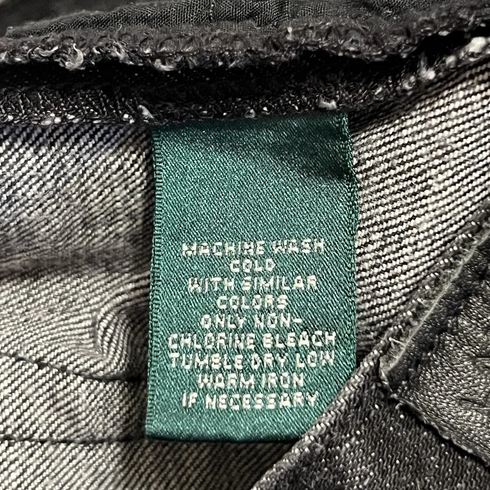Ralph Lauren Classic Straight Jeans 4 Black Lauren Jeans Co. LRL Denim - Picture 9 of 16